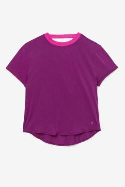 Camiseta Fila Fi-lux Sleeve Top Mujer Moradas | Fila895WU